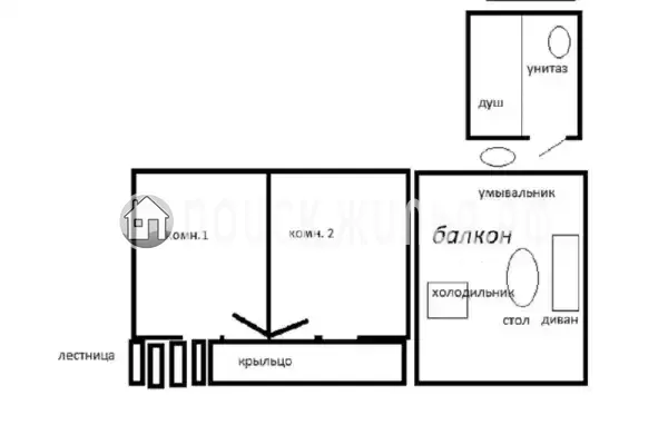 Дом под ключ «Домик под ключ двухкомнатный»